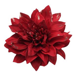 拉丁民族舞加大花朵侧边夹波西米亚仿真绢花发夹古风汉服头饰夹子