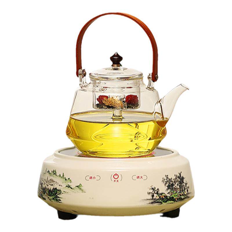 电陶炉陶瓷煮茶器老白茶专用煮茶炉电热烧茶壶家用煮茶壶玻璃