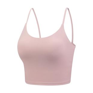 neverme瑜伽吊带背心运动内衣女细带美背一体式健身训练固定胸垫