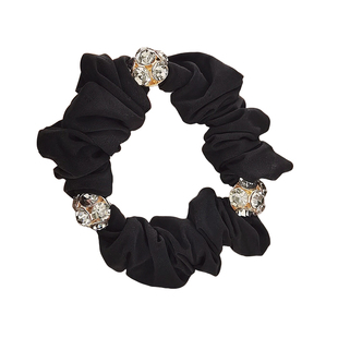 扎头发皮筋大肠发圈女高弹力耐用无痕不伤发轻奢头花发饰布艺头绳