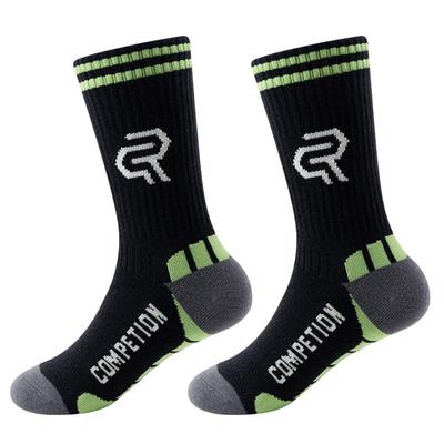 运动中筒春秋纯棉无骨篮球袜