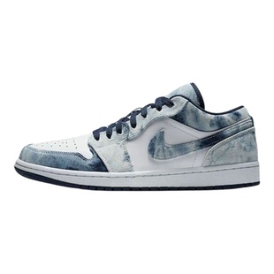 耐克/Nike Jordan 1Low AJ1 牛仔白蓝 复古休闲篮球鞋 CZ8455-100