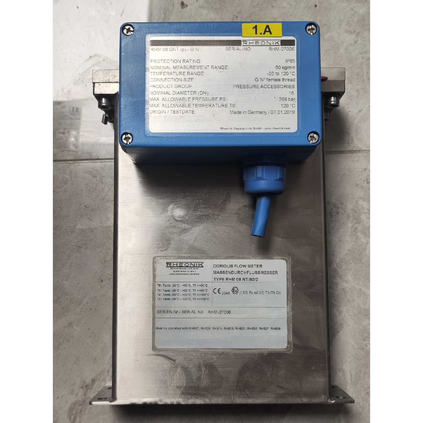 德国RHEONIK流量计 RHM 08 GNT (p) -
