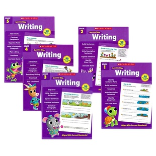 学乐成功系列 英语写作练习册 Scholastic Success With Writing 小学1-5年级 作文技巧 全彩版 美国小学课程标准设计 英文原版