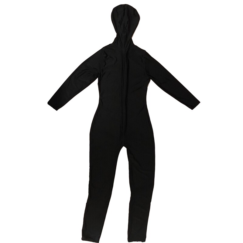小怪兽：【全包五指拉链连体衣】任务衣服丝滑开档性感丝袜紧身衣
