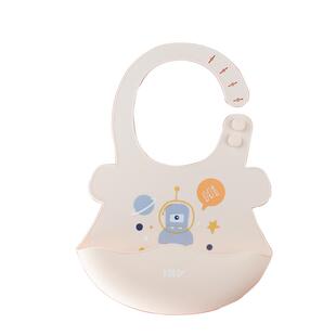 爱咔威IKV宝宝围兜硅胶吃饭兜婴儿童围嘴防水好清洗超软小孩免洗