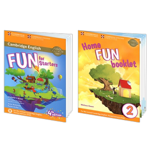 新版剑桥少儿英语YLE一级官方考试教材Fun for Starters movers flyers儿童听说读写Cambridge English 书本 练习册含在线学习账号