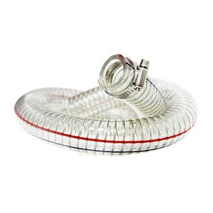 PVC钢丝软管透明塑料管耐高温耐腐50加厚油管真空管1/2寸抗冻水管