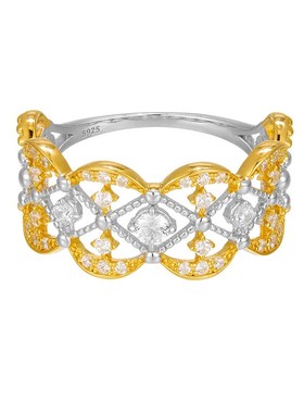 Dunli敦丽镂空雕花戒指