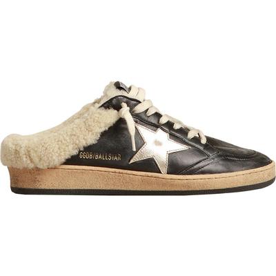 GoldenGoose包头拖毛毛鞋