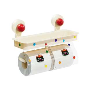 吸盘卫生间厕纸盒壁挂式卷纸挂架厕所抽纸盒洗手间免打孔纸巾架