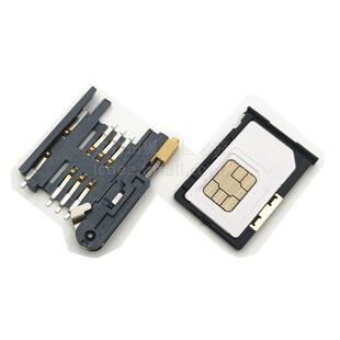 SIM卡座KF-016卡槽6+2P抽屉式 A卡 SIM900A卡座抽拉IC座GPS自弹式