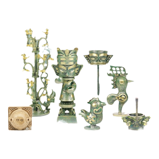 三星堆博物馆考古盲盒儿童益智挖掘玩具树脂文创摆件男女生日礼物