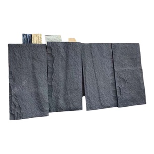 pu石皮背景墙客厅电视山岩石轻质仿石新材料文化石连纹大板蘑菇石