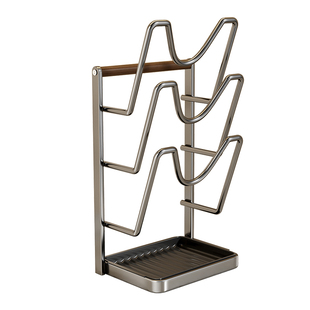 壁挂锅盖架台面锅铲架厨房多功能收纳置物架家用立式菜板放置器