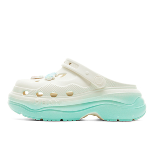 匹克国创态极增高鞋-蛇来运转七彩刺桐蛇洞洞鞋女蛇年新年沙滩鞋