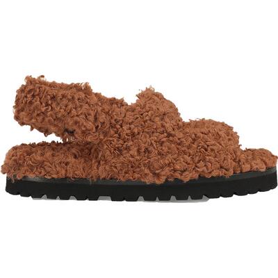 Sergio RossiSergio Rossi/SR女鞋SR MUPPET毛绒平底凉鞋