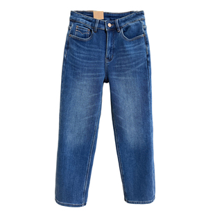 小个子收!显瘦显高挑!微弹加绒牛仔烟管九分裤女 2K105~JS