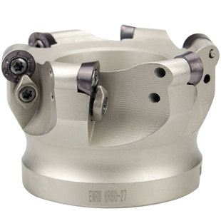 数控铣床平面50r5圆鼻飞铣刀盘倒角CNC加工中心端面刀盘63r6刀片