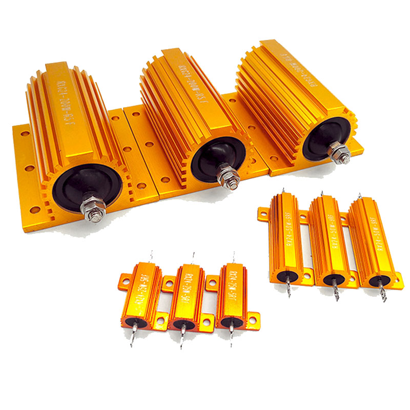 RXG24大功率黄金铝壳电阻器预充负载限流放电试验25W50W100W200W