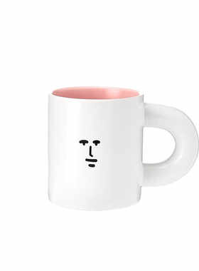 粉红兔子myfriend原创陶瓷杯马克杯水杯送女生闺蜜情侣生日礼物