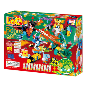 日本laq积木拼插玩具益智立体拼装公主飞机冰淇淋恐龙汽车礼物5-9