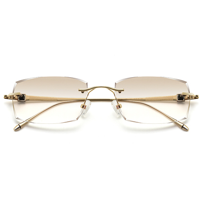 凡客生活男士无框切边眼镜