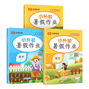 小升初暑假作业语文数学英语全套真卷人教版 必刷题六年级下册总复习真题小学升初中试卷测试卷暑期衔接教材专项训练6升7RJ