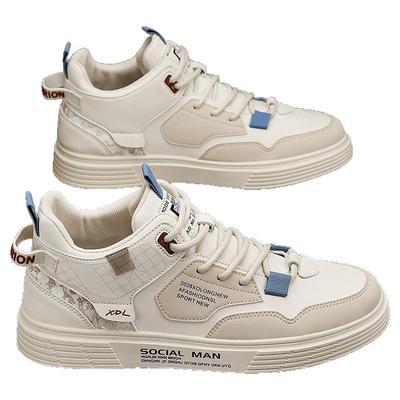 男鞋秋冬季百搭休闲运动板鞋2025新款工作上班工装马丁靴加绒棉鞋