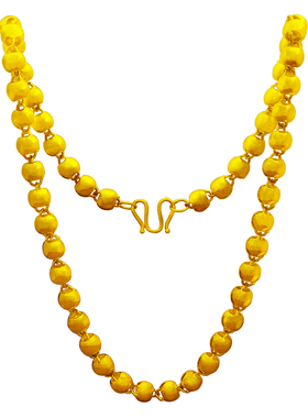 大气实心圆珠链光面仿真黄金