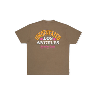 UNDEFEATED五条杠官方夏季新品 LOS ANGELES logo设计筒织短袖T恤