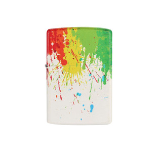 zippo芝宝打火机原装正版色彩碰撞彩印艺术防风煤油zoop男士礼物