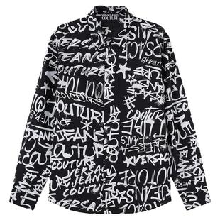 【甄品精选】VJC范思哲男士棉质LOGO图案长袖衬衫 75GAL2R0 NS301