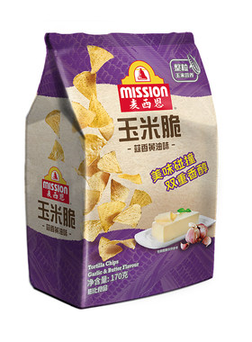 mission麦西恩玉米脆蒜香黄油味