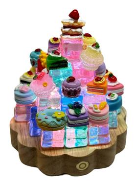 手工diy蛋糕小夜灯走心生日礼物