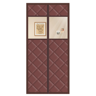 冬季保暖防风加厚棉门帘挡风家用自粘保温防寒隔音磁吸自粘免打孔