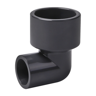 鱼缸90度变径弯头大小头水族箱PVC管道配件大全直角水管塑料接头