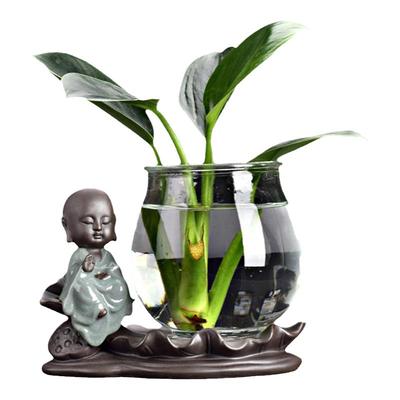 创意玻璃花瓶容器花盆器皿办公桌
