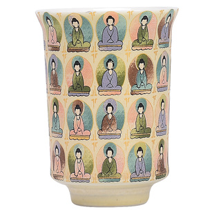 敦煌文创茶杯千佛杯功夫茶具品茗杯莫高窟壁画禅意闻香杯主人杯子