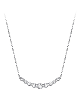 ZEGL微笑项链女轻奢小众锁骨链