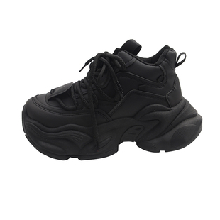 松糕厚底老爹鞋女小个子增高2026超火新款爆款春季运动休闲高帮鞋