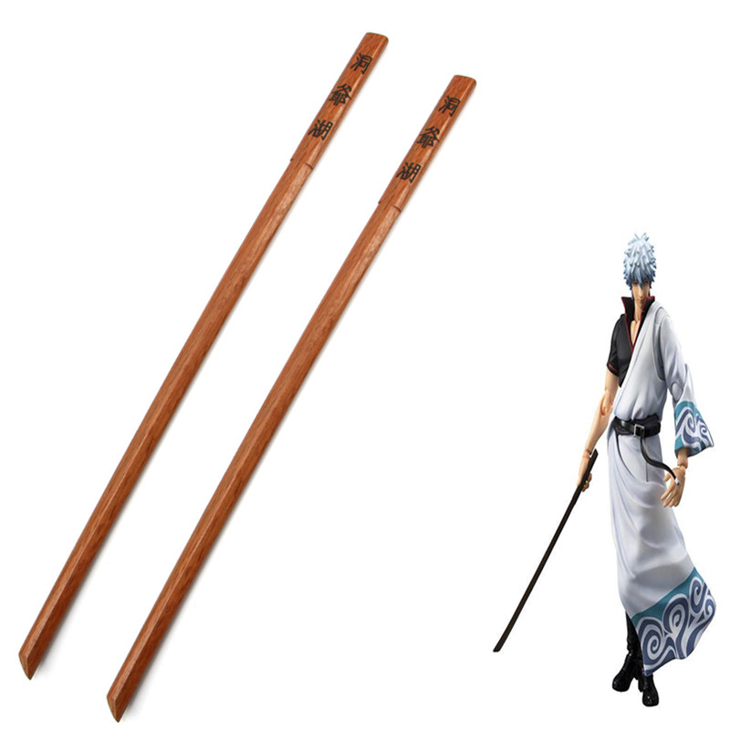 COS动漫银魂洞爷湖木刀木剑居合道剑道 cosplay刀剑道具武器摆件