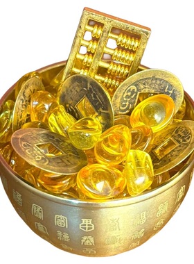 纯铜成品迷你小聚宝盆带填充材料
