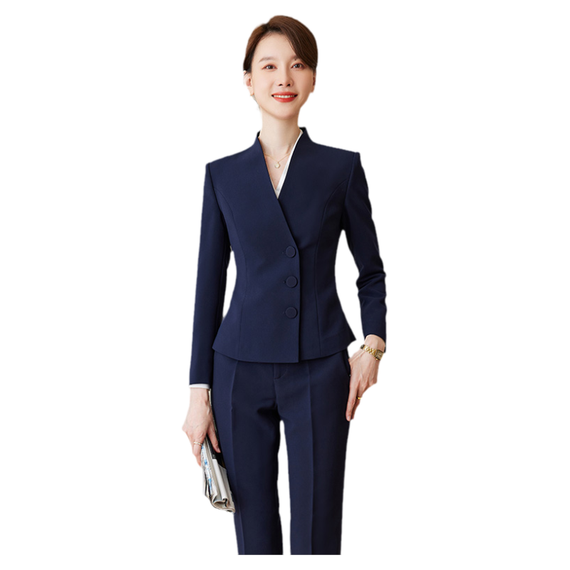诗璐雅职业西装套装女气质三件套