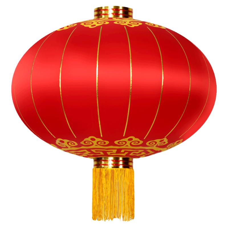 大红灯笼铁口绸布广告