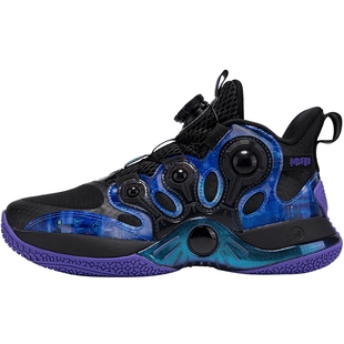 【商场同款】特步童鞋儿童运动鞋中大童缓震男童旋钮扣高帮篮球鞋