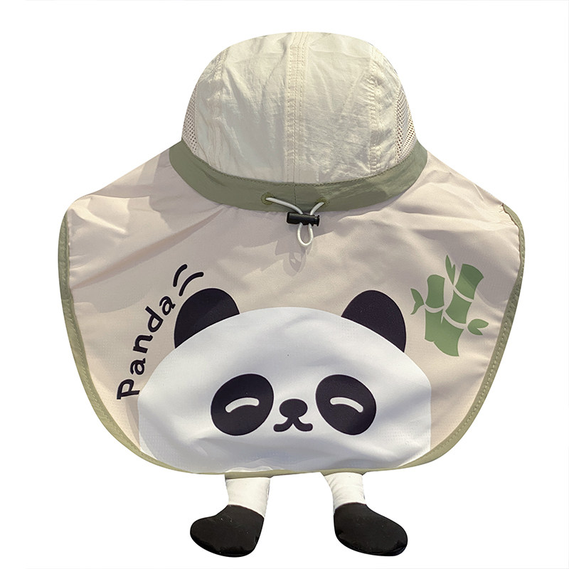 儿童户外大檐护颈披肩帽