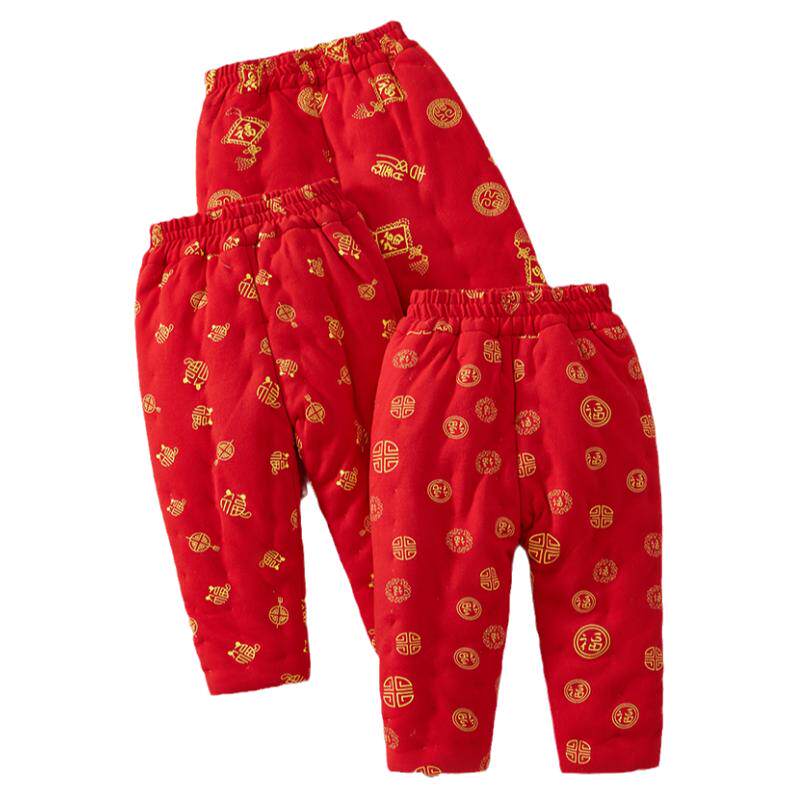 婴幼儿手工棉花棉裤加厚保暖