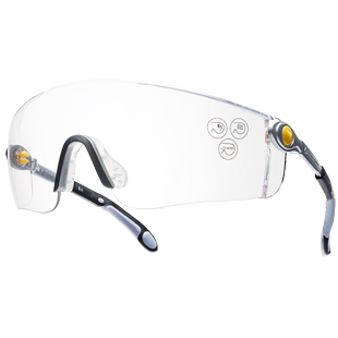 代尔塔透明骑车工业劳保打磨防风沙防风防尘切洋葱护目镜防护眼镜