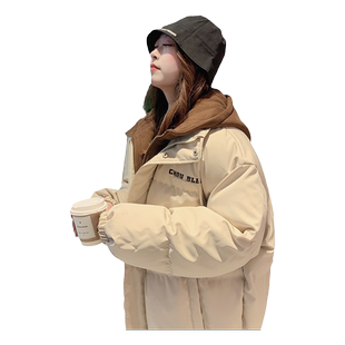 oversize面包服短款保暖棉衣棉服女2025年新款潮秋冬季外套厚棉袄